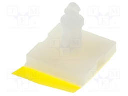 Self-adhesive holder; polyamide; L: 9.53mm; Ø2: 2.54mm