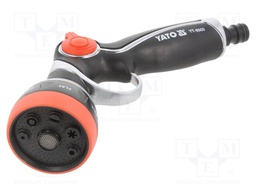 Adjustable spray; ABS,aluminium; pistol; Size: 1/2"
