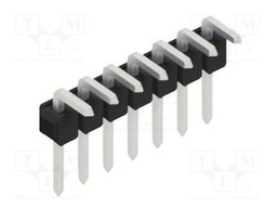 Connector: pin strips; pin header; male; PIN: 7; 2.54mm; THT; 1x7