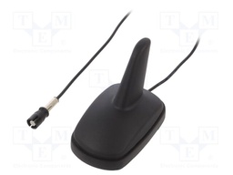 Antenna; SHARK; AM,FM; RAKU II female; black; 12VDC; RG174