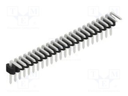 Connector: pin strips; pin header; male; PIN: 23; 1.27mm; THT; 1x23