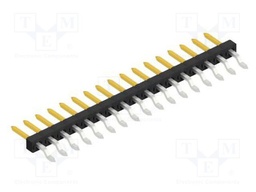 Connector: pin strips; pin header; male; PIN: 17; 2mm; SMT; 1x17