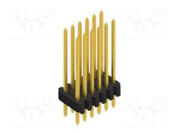Connector: pin strips; pin header; male; PIN: 12; 1.27mm; THT; 2x6