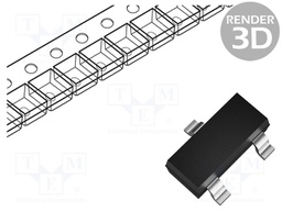 Transistor: NPN; bipolar; 50V; 0.2A; 150mW; SOT23