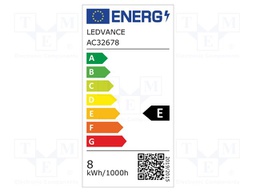 LED lamp; neutral white; G13; 230VAC; 900lm; 8W; 200°; 4000K