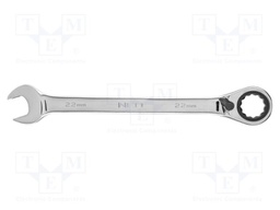 Wrench; combination spanner,with ratchet; 22mm; with switch