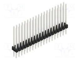 Connector: pin strips; pin header; male; PIN: 38; 2.54mm; THT; 2x19