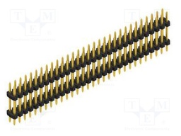 Connector: pin strips; pin header; male; PIN: 60; 2mm; THT; 2x30