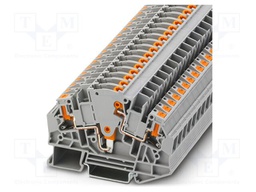 Splice terminal: rail; PA; terminals: 2; W: 8.2mm; H: 82mm; Body: grey