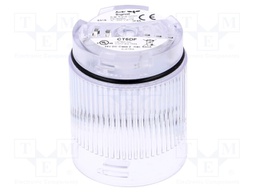 Signaller: lighting; LED; transparent; Usup: 24VDC; IP65; Ø50x69mm