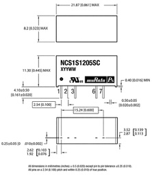 Converter: DC/DC; 1W; Uin: 4.5÷18V; Uout: 5VDC; Iout: 200mA; SIP; 3.3g