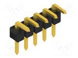 Connector: pin strips; pin header; male; PIN: 5; 2.54mm; THT; 1x5