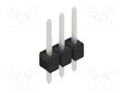 Connector: pin strips; pin header; male; PIN: 3; 2.54mm; THT; 1x3