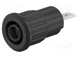 Socket; 4mm banana; 24A; 1kV; Cutout: Ø12.2mm; yellow; insulated