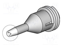Nozzle: desoldering; 0.8x1.3mm; Features: for cleaning pads