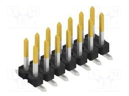 Connector: pin strips; pin header; male; PIN: 14; 2.54mm; SMT; 2x7