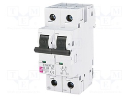 Circuit breaker; 220/440VDC; Inom: 32A; Poles: 2; Charact: B; 6kA