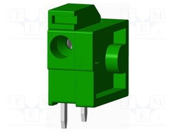 Connector: PCB terminal block; terminal; angled; Plating: tinned