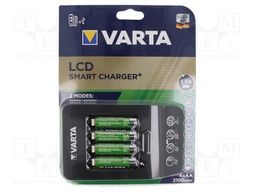 Charger: microprocessor-based; Ni-MH; Size: AA,AAA,R3,R6; Plug: EU