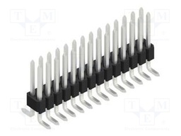 Connector: pin strips; pin header; male; PIN: 28; 1.27mm; SMT; 2x14