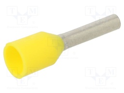 Bootlace ferrule; insulated; copper; 1mm2; 8mm; tinned; crimped