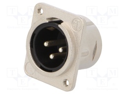 CHASS. CON. MALE 3POLE L W/M3