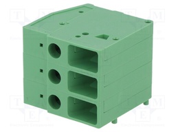 PCB terminal block; straight; 7.62mm; ways: 3; on PCBs; 4mm2; 32A