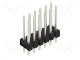 Connector: pin strips; pin header; male; PIN: 12; 2.54mm; THT; 2x6