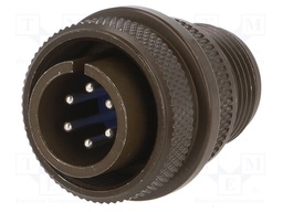 Connector: circular; Series: 97; plug; male; PIN: 6; silver plated