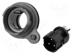 Connector: circular; socket; male; PIN: 3; Buccaneer 7000; UL94V-0