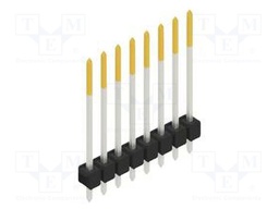 Connector: pin strips; pin header; male; PIN: 8; 2.54mm; THT; 1x8