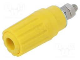 Connector: 4mm banana; socket; 25A; 30VAC; 60VDC; nickel plated; M4