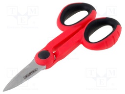 Scissors; for cables; electrical wires up to 0.5mm; 140mm
