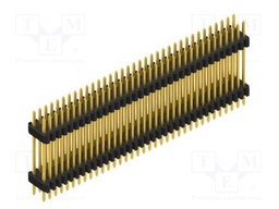 Connector: pin strips; pin header; male; PIN: 70; 1.27mm; THT; 2x35