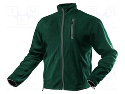 Fleece sweatshirt; Size: XXXL; green; 300g/m2