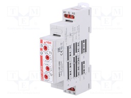 Timer; 1s÷10days; SPDT; 24VDC/16A,250VAC/16A; 12÷240VAC; DIN; IP20