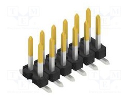 Connector: pin strips; pin header; male; PIN: 12; 2.54mm; SMT; 2x6