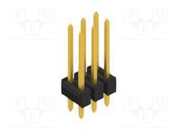 Connector: pin strips; pin header; male; PIN: 6; 2.54mm; THT; 2x3