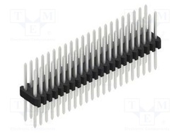 Connector: pin strips; pin header; male; PIN: 44; 1.27mm; THT; 2x22