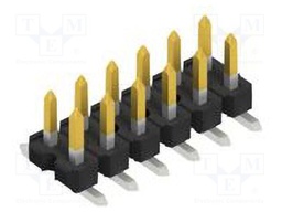 Connector: pin strips; pin header; male; PIN: 12; 2.54mm; SMT; 2x6