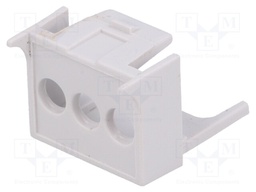 Terminals cover; 1M Modulbox One; grey; 5.08mm; Holes no: 3