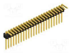 Connector: pin strips; pin header; male; PIN: 23; 1.27mm; THT; 1x23