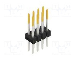 Connector: pin strips; pin header; male; PIN: 8; 2.54mm; THT; 2x4