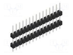 Connector: pin strips; pin header; male; PIN: 15; 2.54mm; THT; 1x15