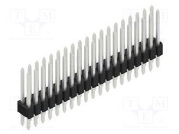 Connector: pin strips; pin header; male; PIN: 38; 1.27mm; THT; 2x19