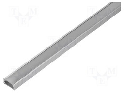 Profiles for LED modules; mat; surface; L: 2m; aluminium