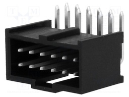Socket; IDC; male; PIN: 12; angled 90°; THT; tinned; 2.54mm