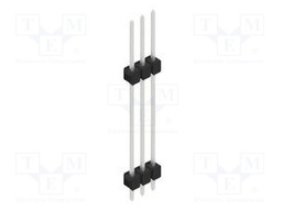 Connector: pin strips; pin header; male; PIN: 3; 2.54mm; THT; 1x3