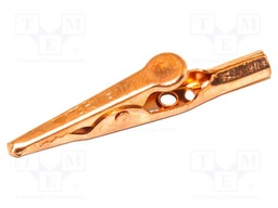 Crocodile clip; 10A; Grip capac: max.7.9mm; Overall len: 51mm