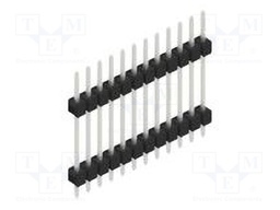 Connector: pin strips; pin header; male; PIN: 12; 2.54mm; THT; 1x12